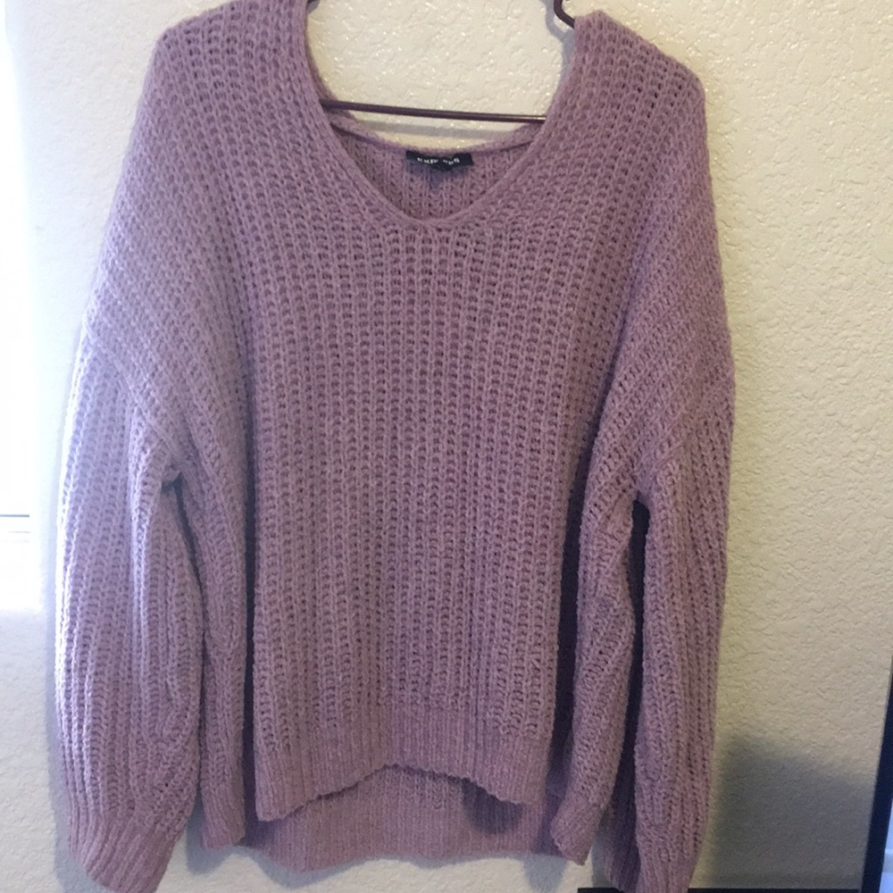 Purple express sweater